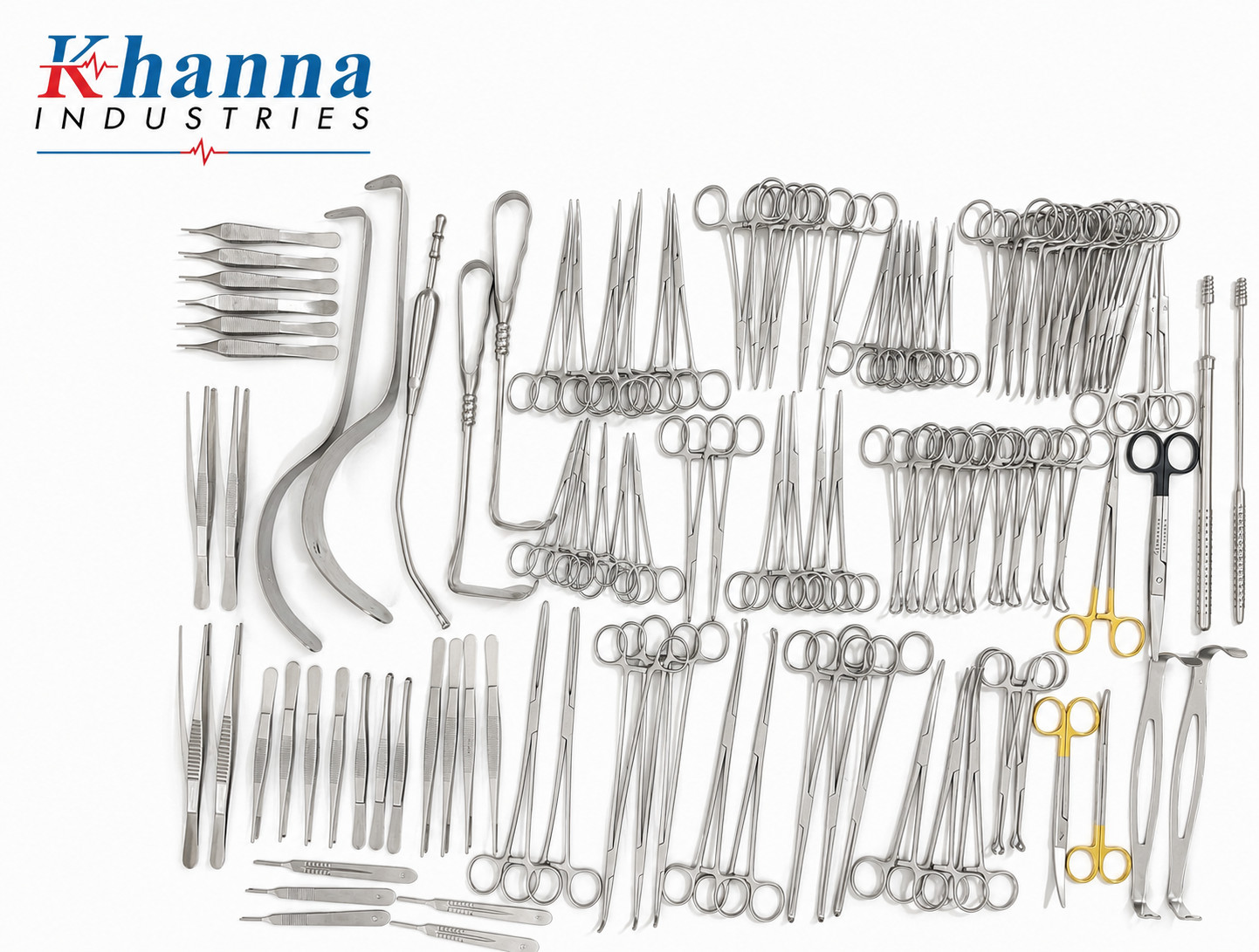 Hysterectomy Abdominal Surgery Instruments Set 94 Pcs Gynecology Surgical Kit