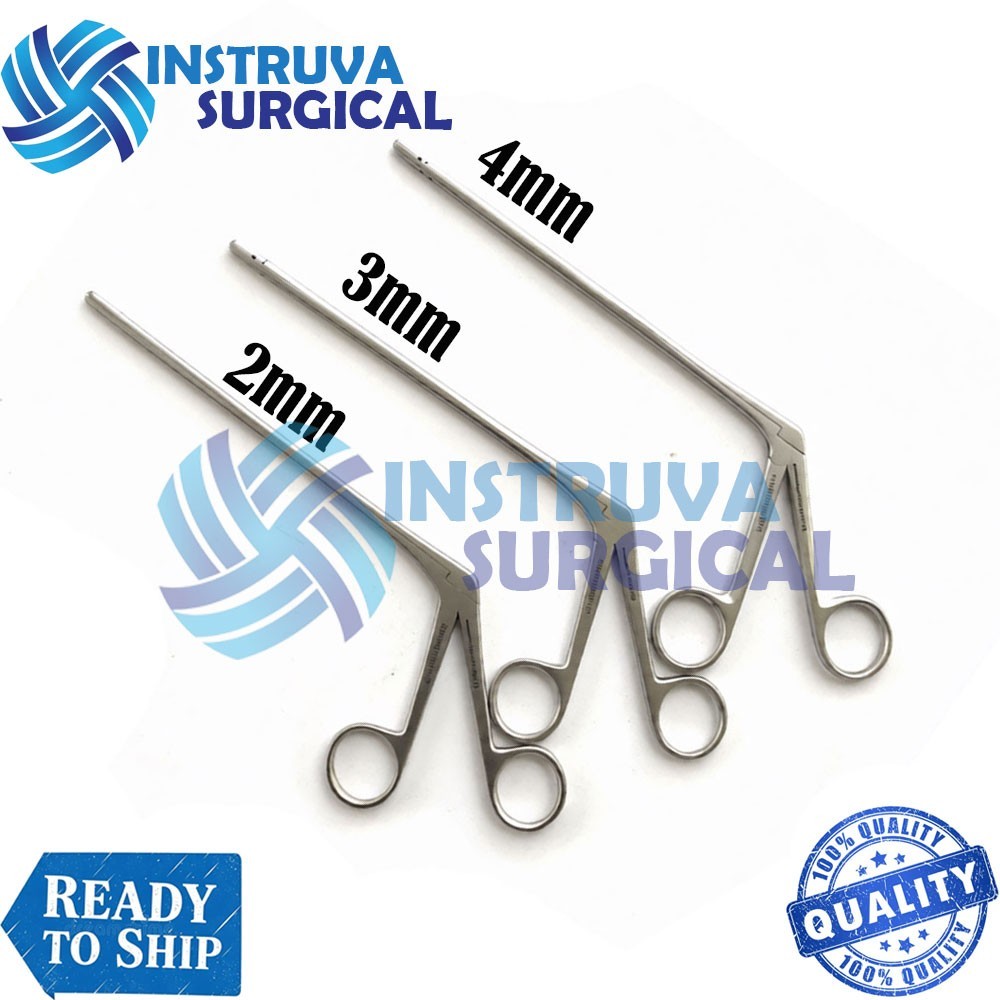 Laminectomy Rongeurs 7” STR 2,3 & 4mm Set of 3 Pcs Spine Orthopedic Instruments