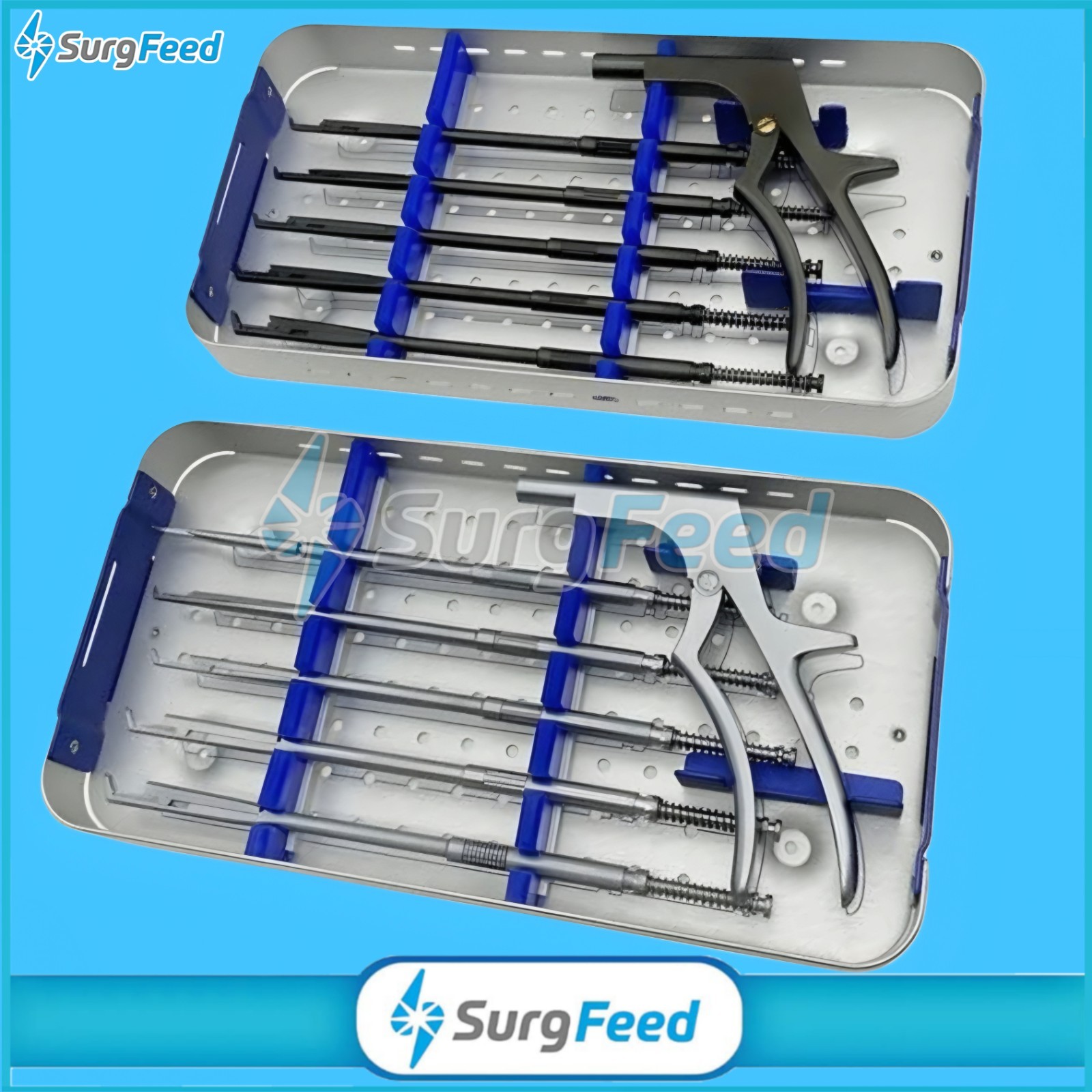 Interlaminar Spine Surgery Rongeur Endoscopic Bite Size 1 to 5mm Set