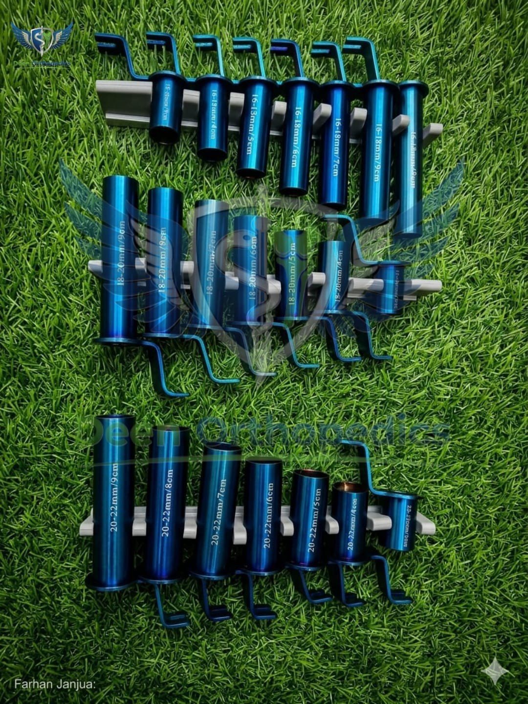 MIS Tublor Retractor System Set Blue With Sterilization Box Stainless Steel