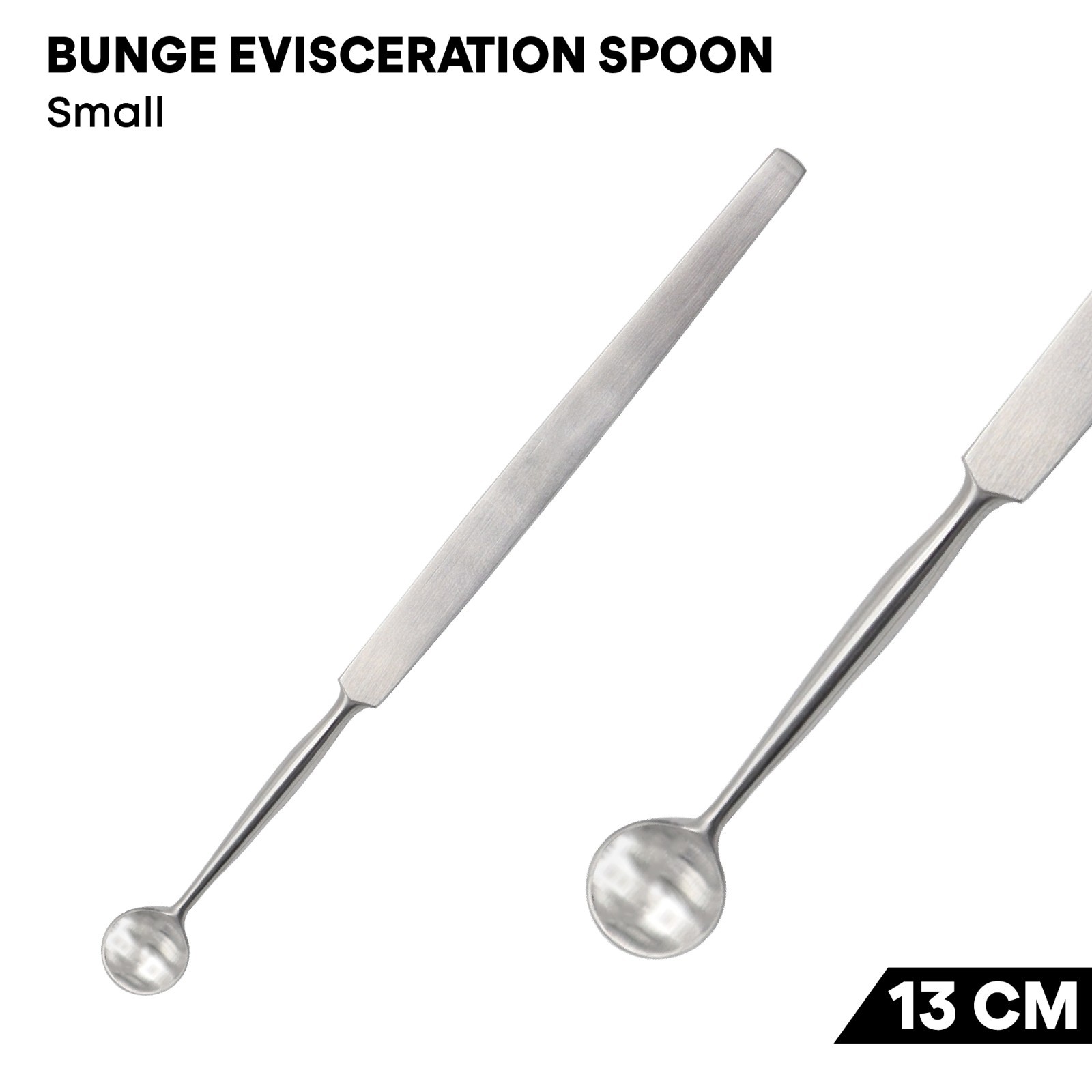 Bunge Evisceration Spoon Small 13 cm Stainless Steel Ophthalmic Instruments