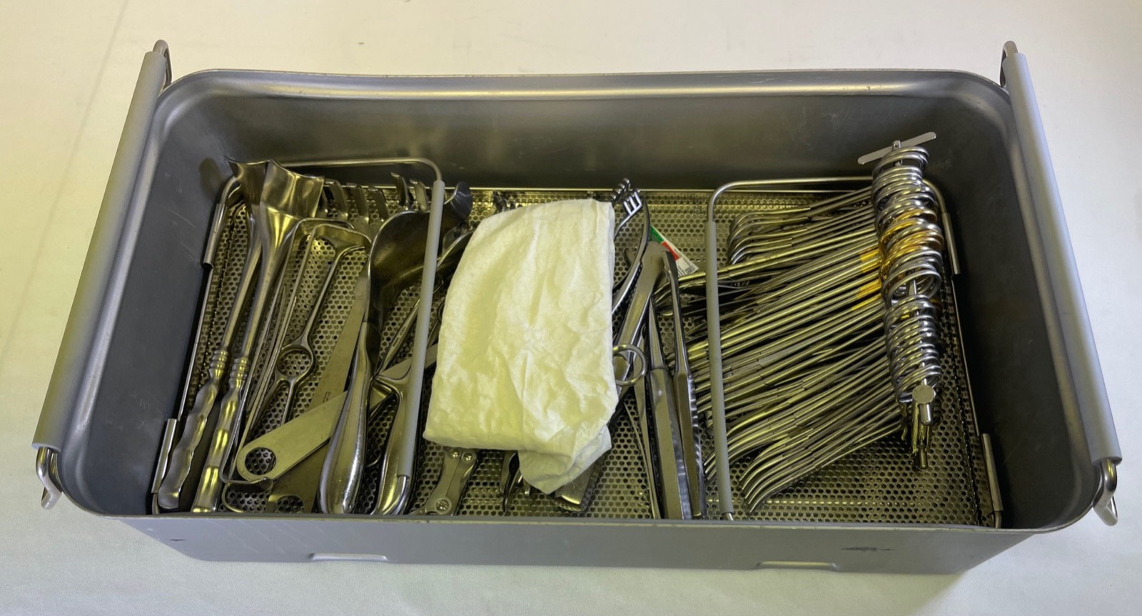 66 Piece Konig Weck Jarit Patella Instrument Set w Sterilization Case Orthopedic