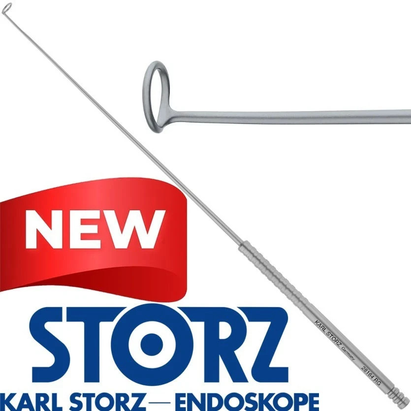 KARL STORZ 28164RG ENT Nasal 5mm Ring Curette Tip Angled 90° With Round Wire End