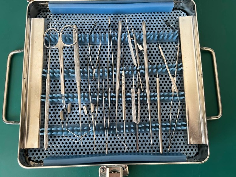 Lot ophtalmology instruments with case Ophthalmic Surgical Instruments Weck