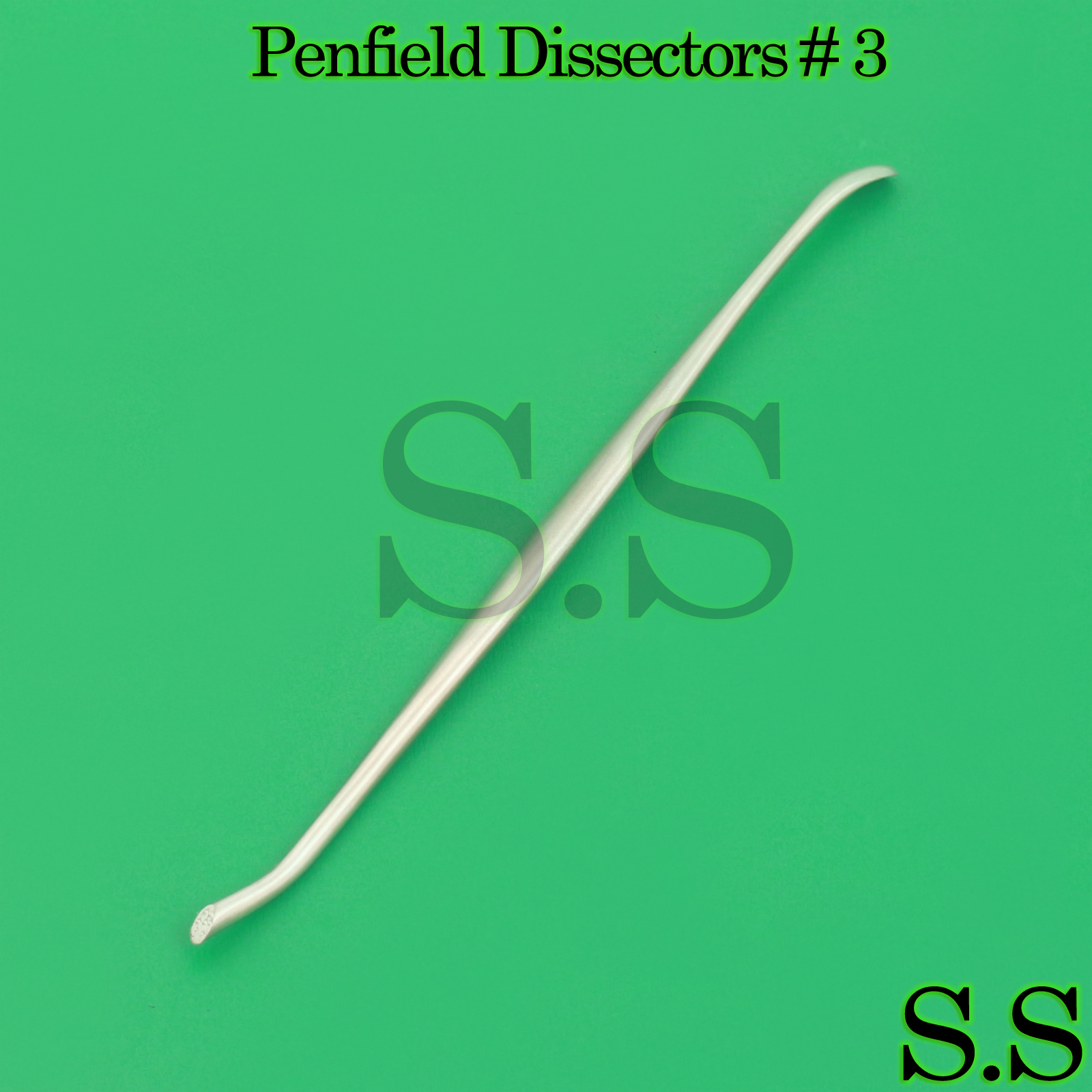 10 Pcs Surgical Penfield Dissectors # 3 Neuro 19.8cm Spine Instruments