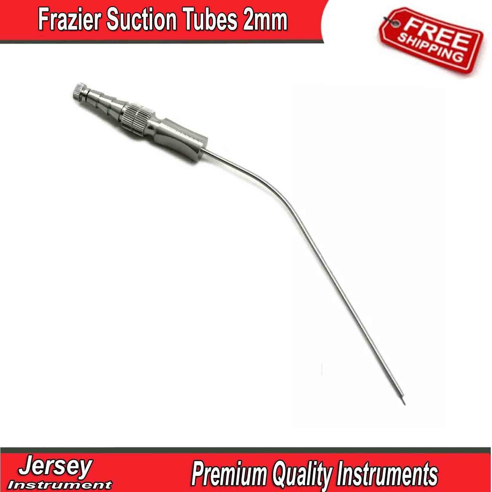 Surgical ENT Ear Nose Frazier Suction tube 2mm Aspirator Diagnostic Instruments