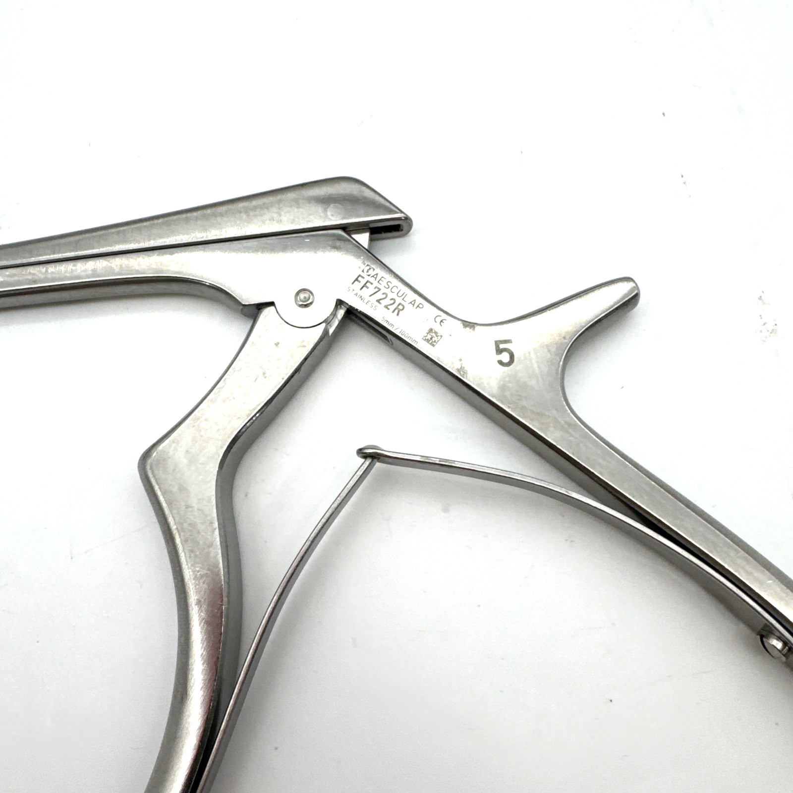 Aesculap FF722R Kerrison Non-Detachable Bone Punch 130° Upward 10″