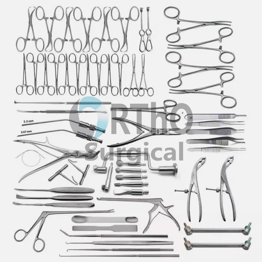 NeuroSurgery Instruments Set Of 151 PCS German Stainless Steel Surgical Instrume