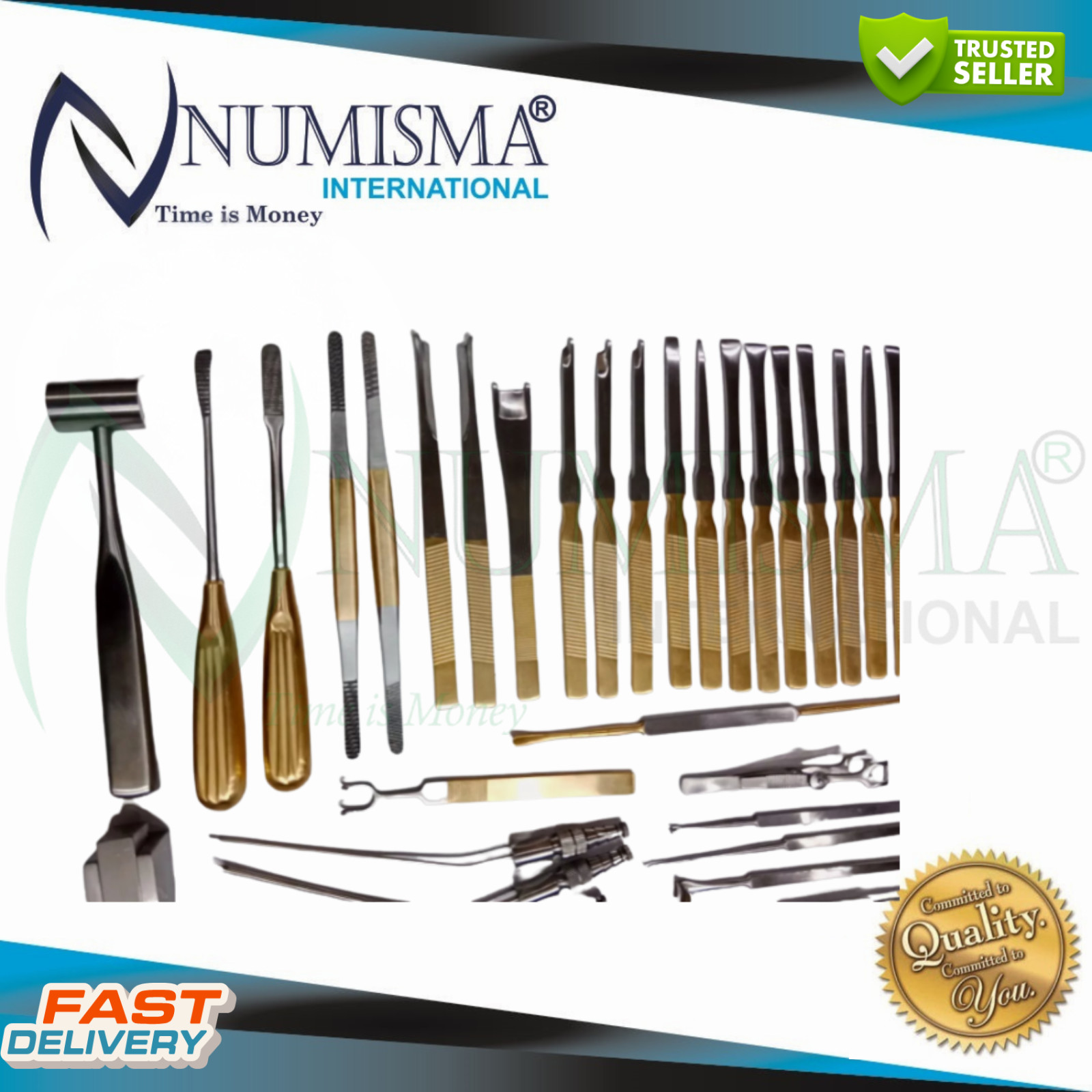 Rhinoplasty Instruments German Nose & Plastic Surgery Instruments 50 pcs set