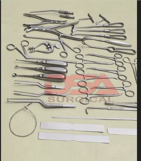 Craniotomy Set Stainless Steel Instruments Set For Neurosurgery
