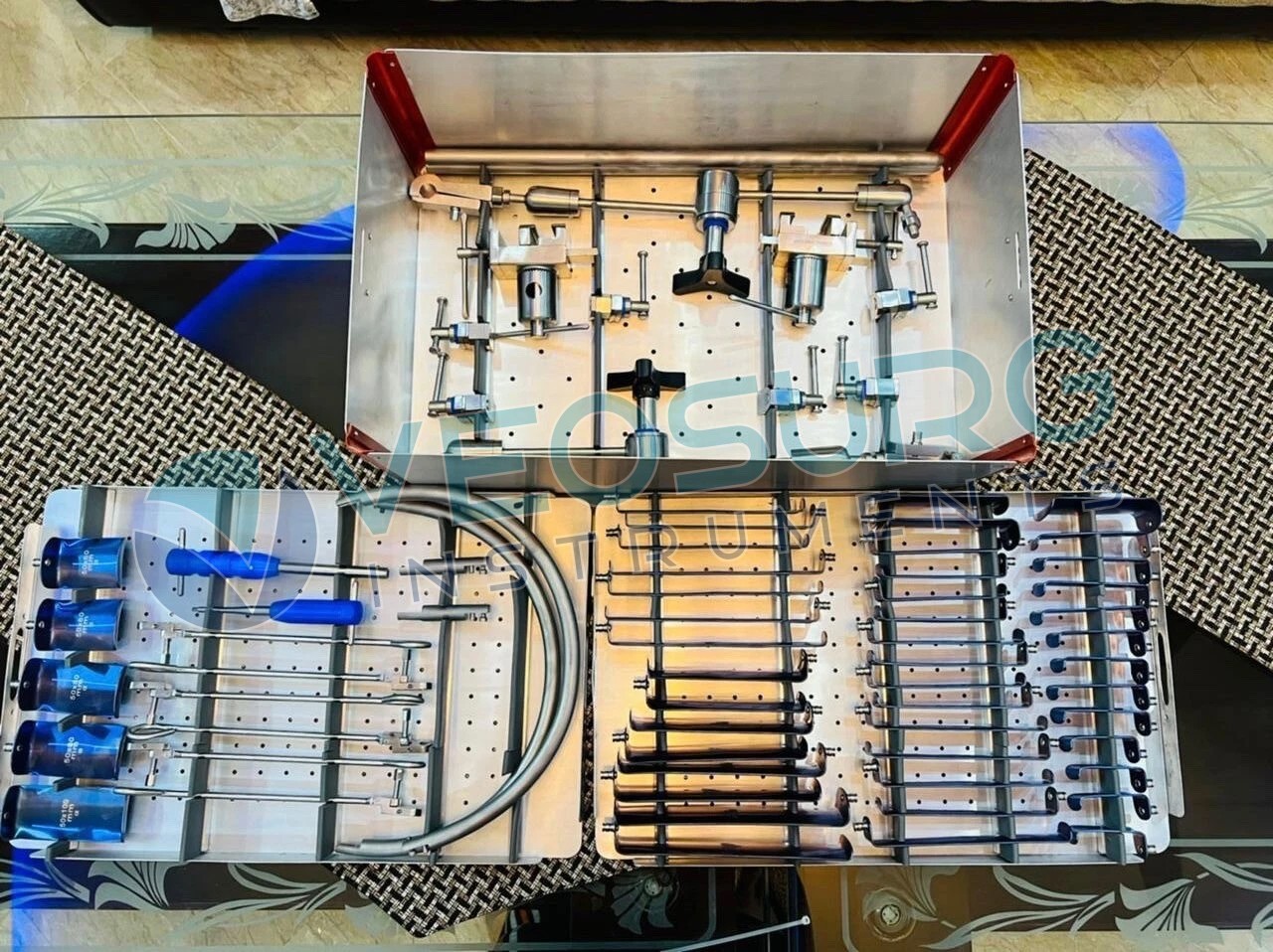 AL Anterior Lumbar Surgical Access System 3 Classes Set With Stainless Steel Box