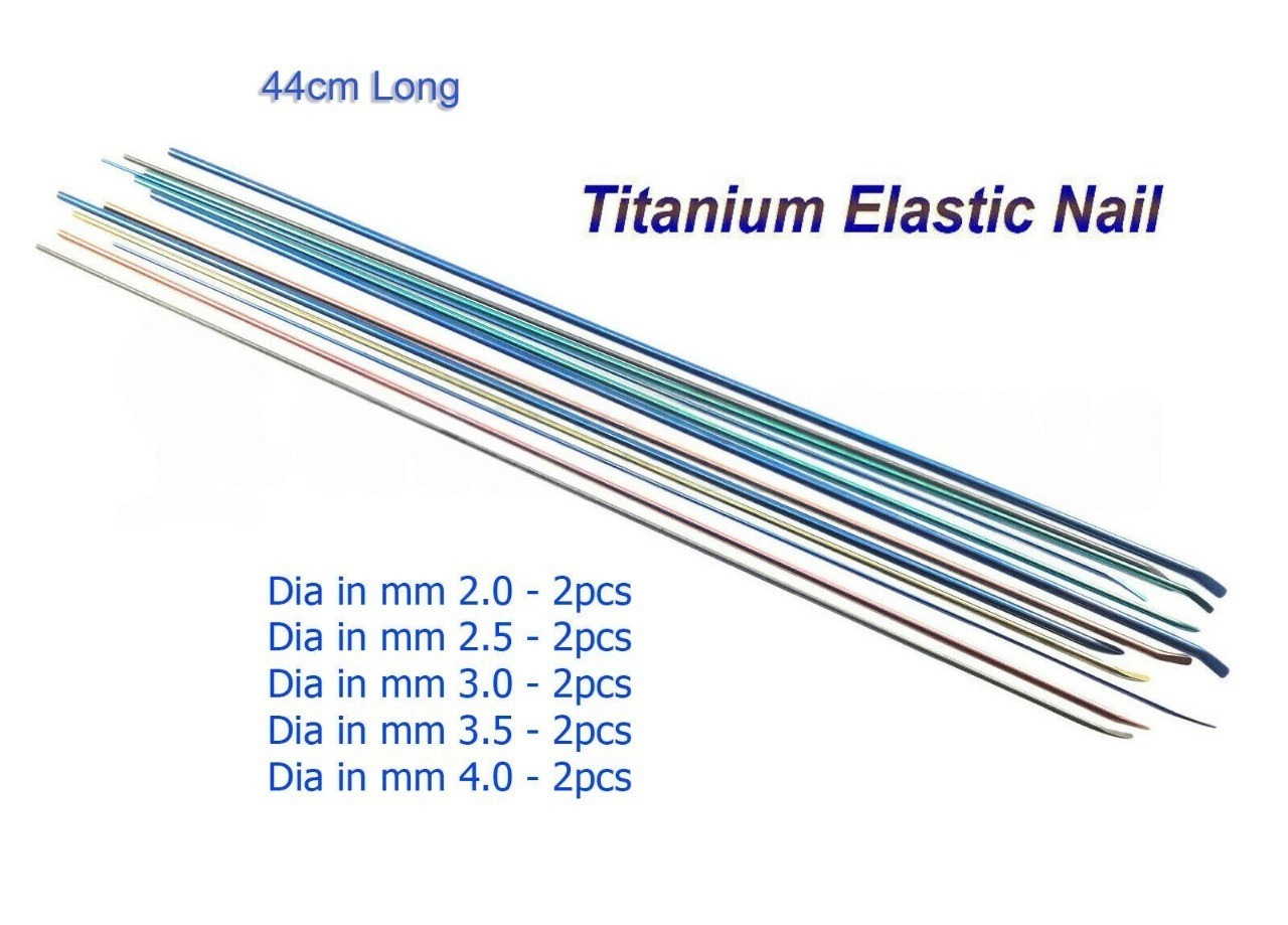 Titanium elastic nail set of 10pcs veterinary surgical instrument