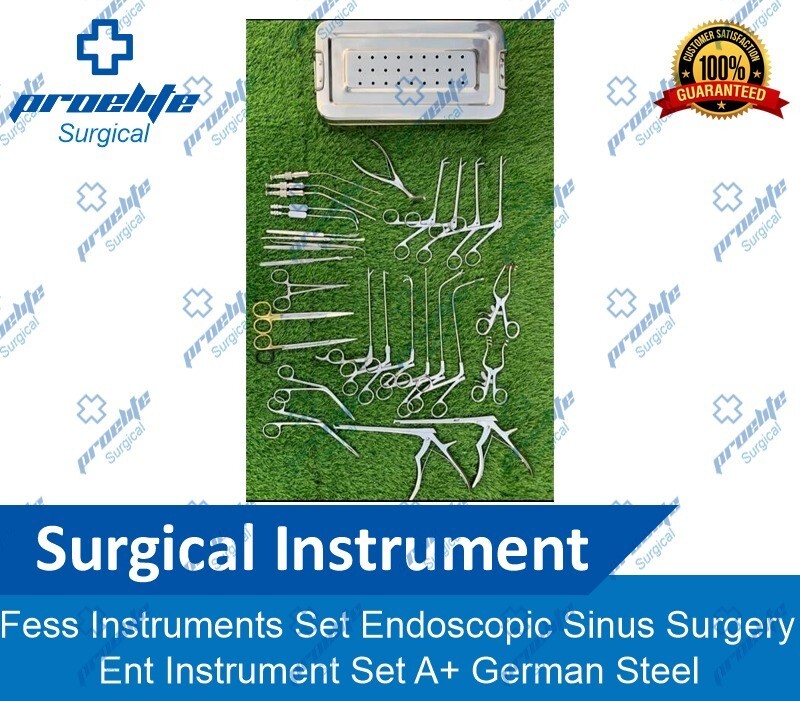 Fess Instruments Set Endoscopic Sinus Surgery Ent Instrument Set A+ German Steel