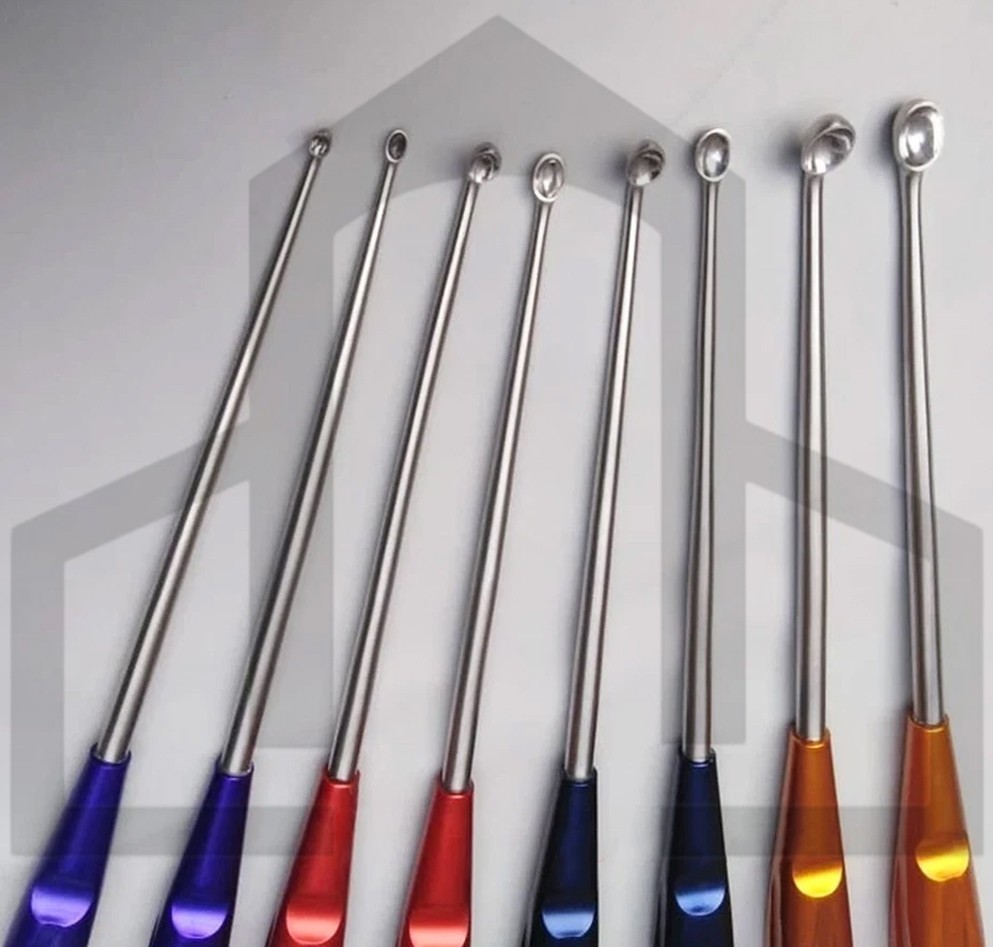 Volkmann Bone Curette Set 8 PCS Colorful Orthopedic Surgical Instruments