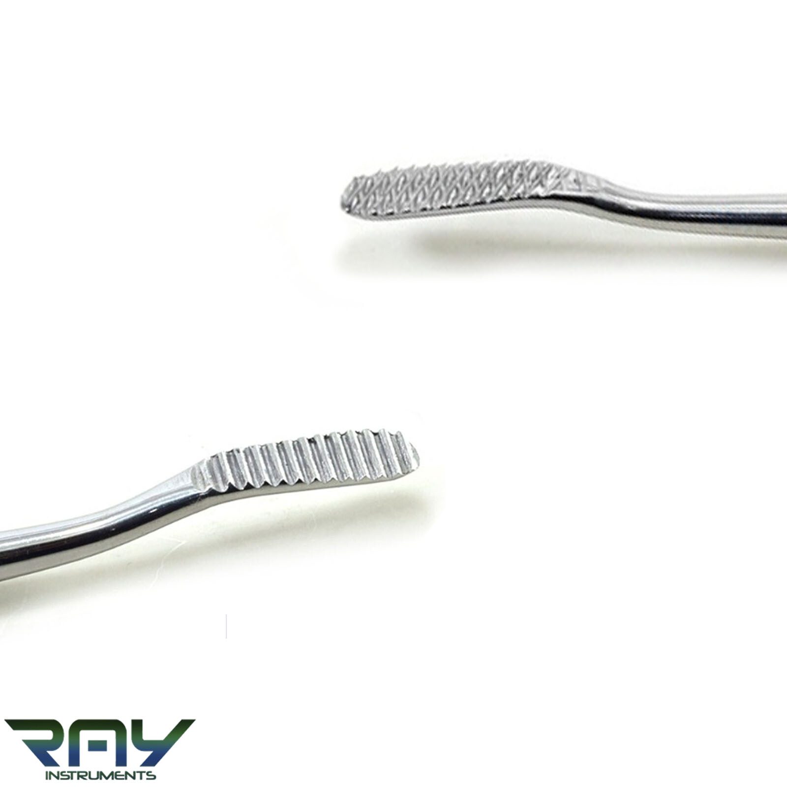 2 Pcs Dental Bone File L X 18mm, W X 6mm Double Ended Surgical Instruments
