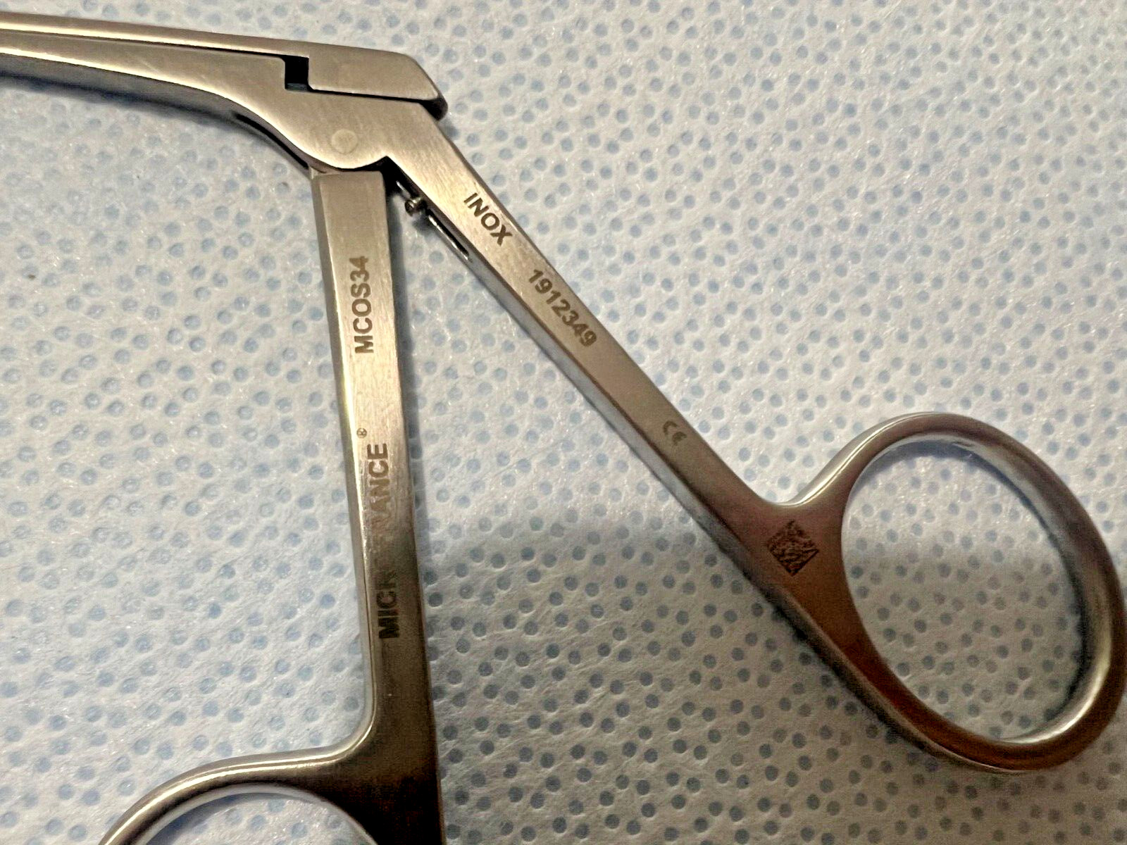 MicroFrance Integra MCOS34 Selesnick Micro Scissor Forceps Angled Up 7mm ENT