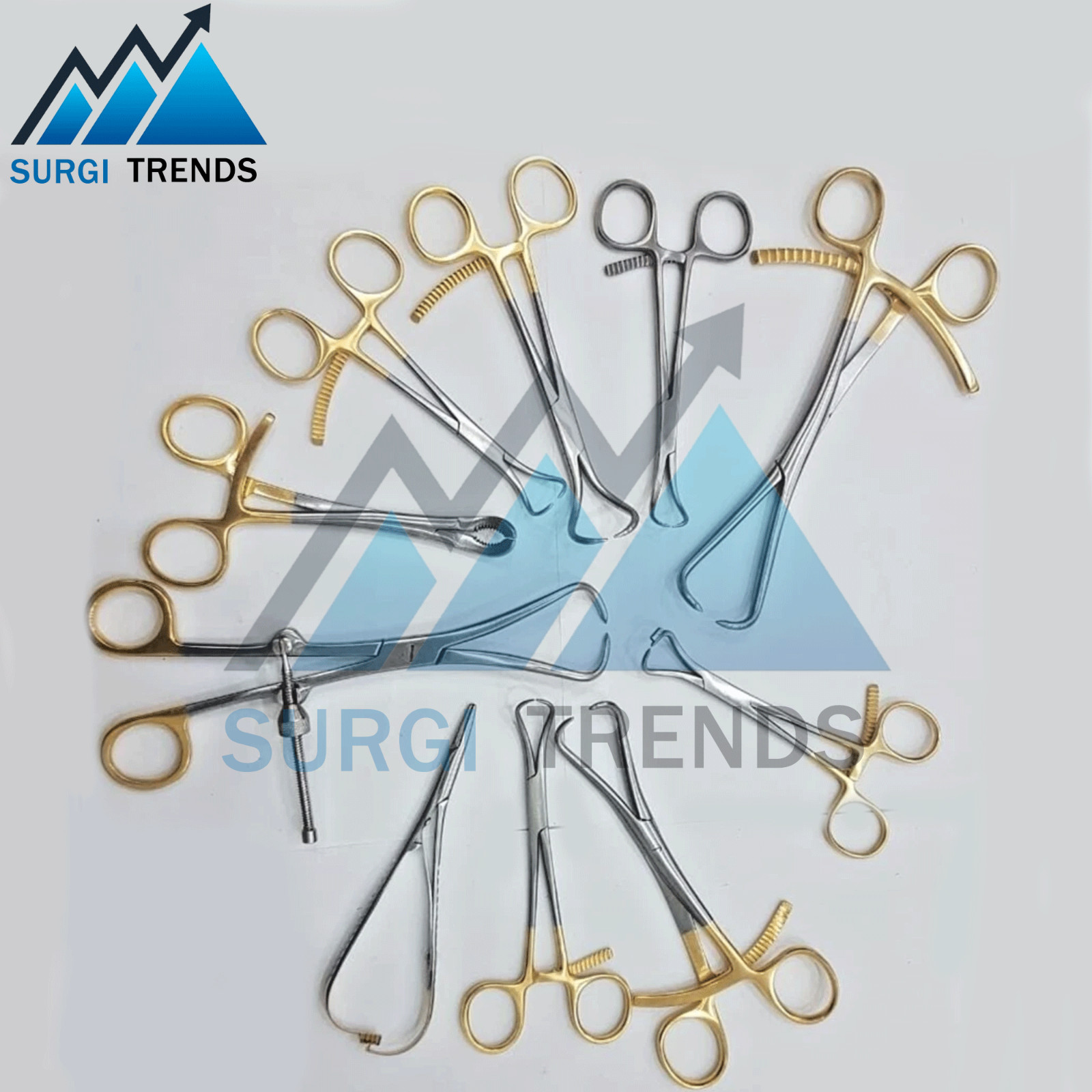 Bone Reduction Forceps Gold Surgical Instruments Orthopedics 10 Pcs