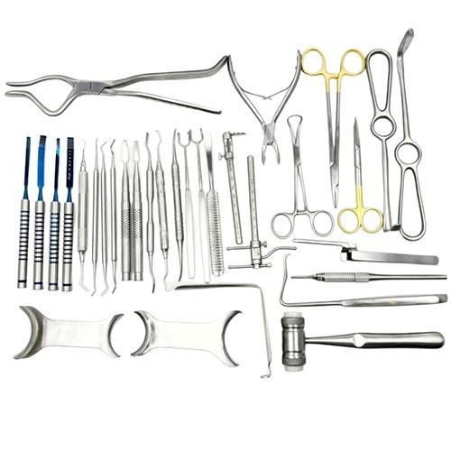 Set of 33 Maxillofacial Orthognathic Surgery Instrument Dental Corrective Jaw A+