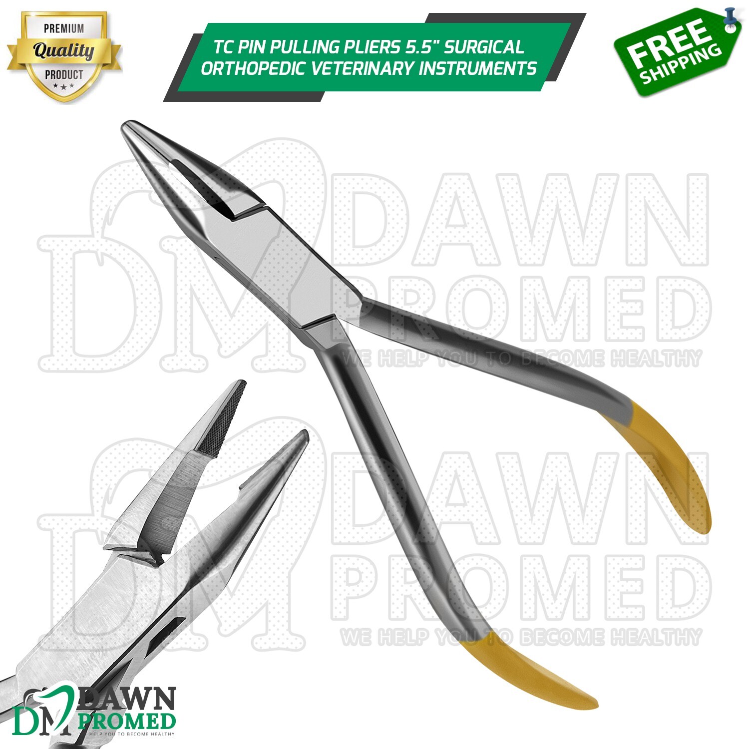 TC Pin Pulling Pliers 5.5″ Surgical Orthopedic Veterinary Instruments German Gr