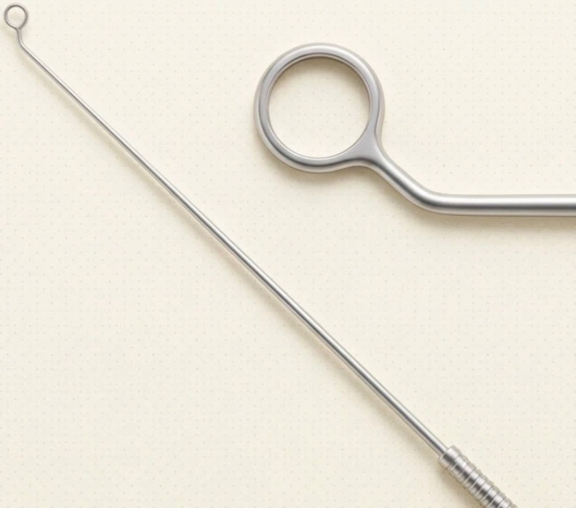 KARL STORZ 28164RA ENT Nasal 5mm Ring Curette Laterally Curved With Round Wire