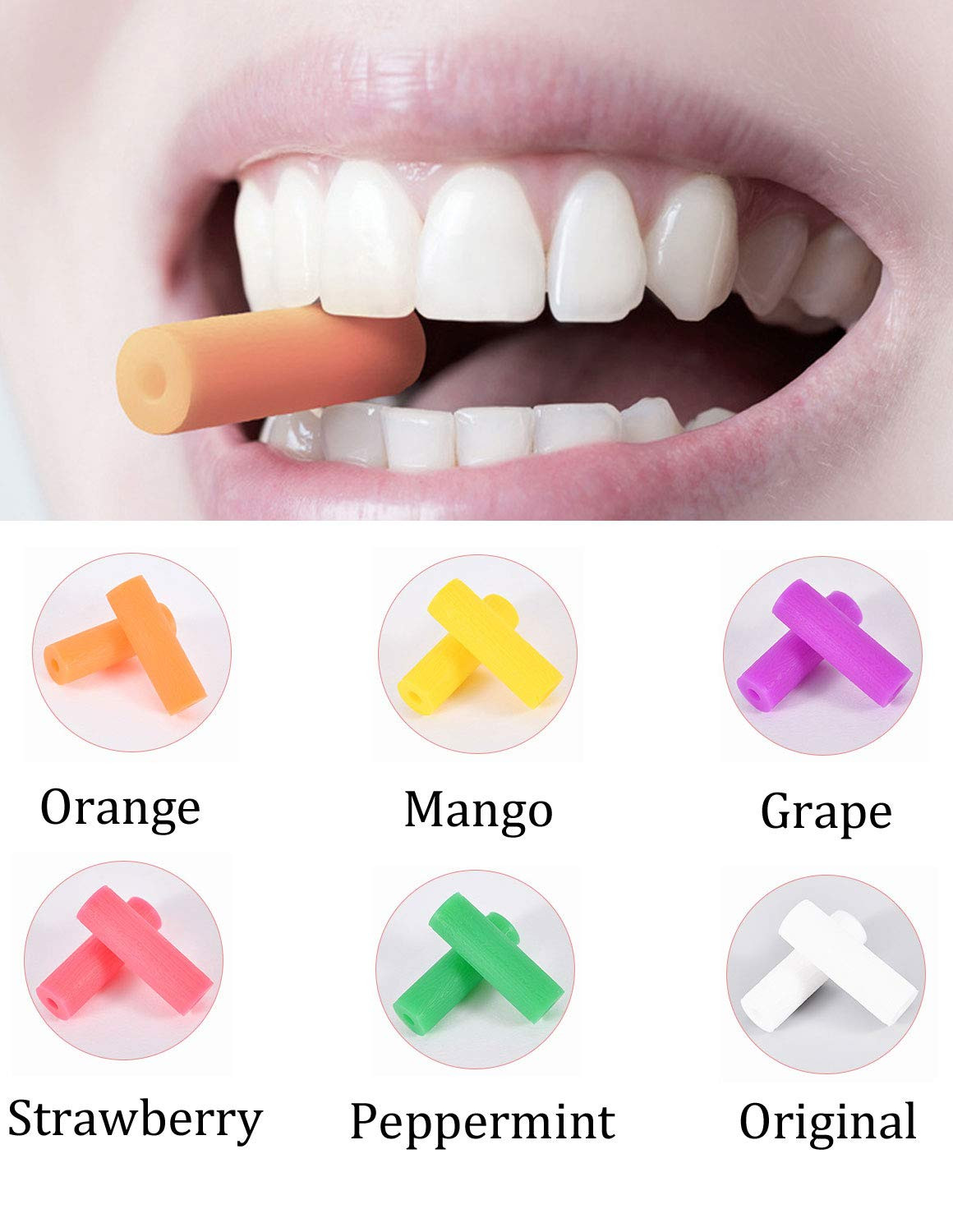 24 Pcs Colorful Orthodontic Aligner Chewies for Aligner Chompers Aligner Trays S