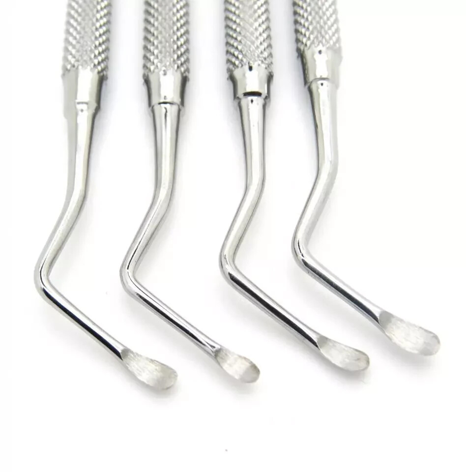 PERIODONTAL LUCAS CURETTES SET OF 4 DENTAL SURGICAL PREMIUM NEW INSTRUMENTS