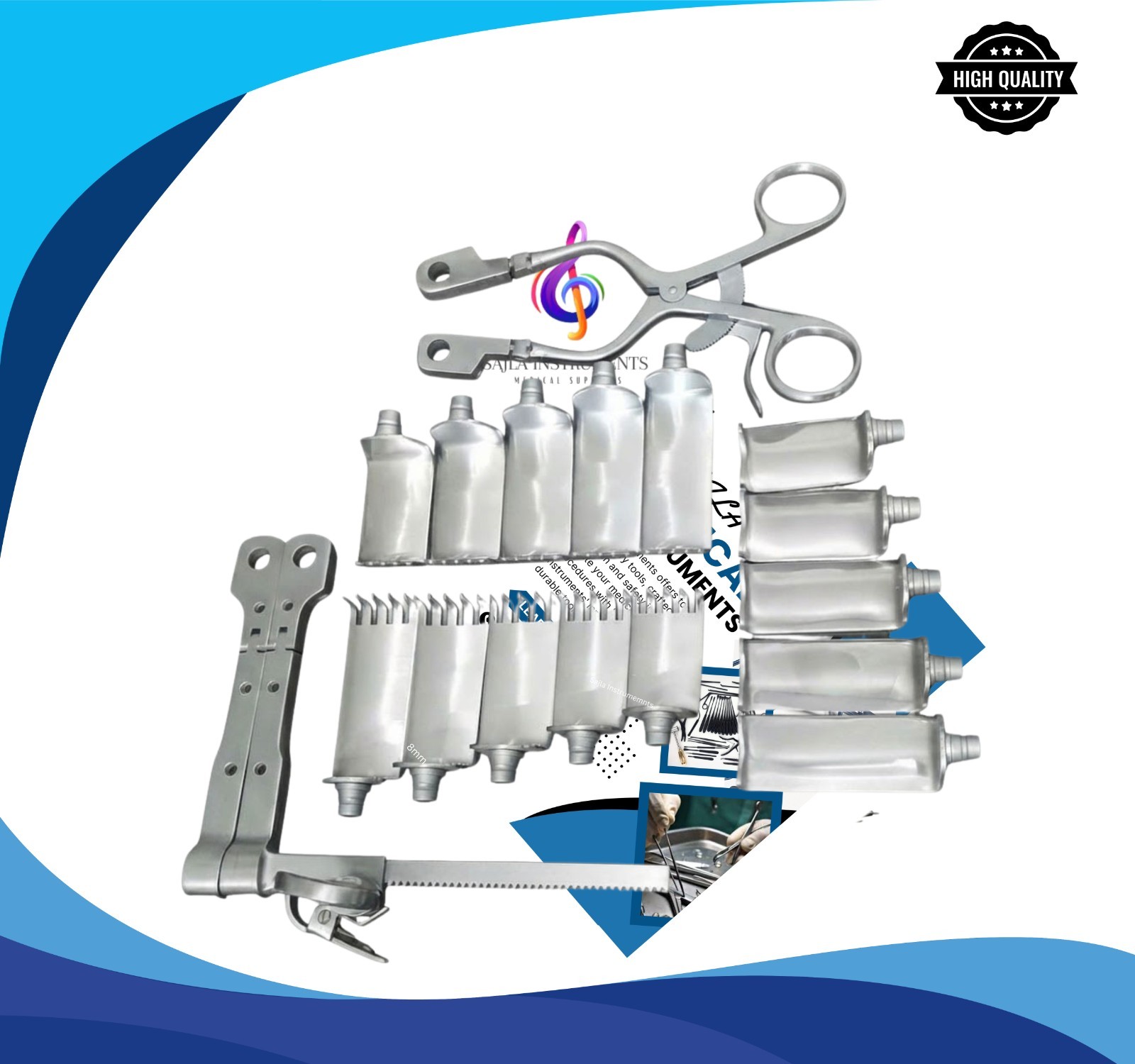 Caspar Cervical Retractor Complete Set – Neuro Spine Orthopedic Instruments.