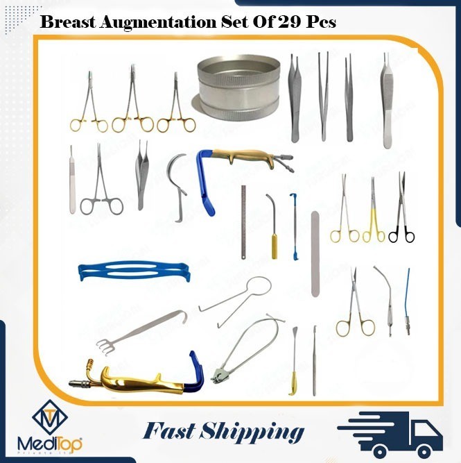 Breast Augmentation Set Of 29 Pcs Plastic Surgery Breast Surgery Instruments