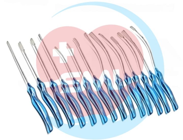 Daniel Endoscopic Forehead Lift Dissectors 14 PCs Set Facial Plastic Surgery Kit