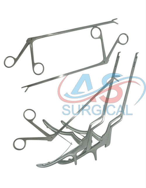 Set Of 2 pcs Kerrison Bayonet Rongeur 3mm,3 Pcs Cushing Pituitary Forceps 3mm