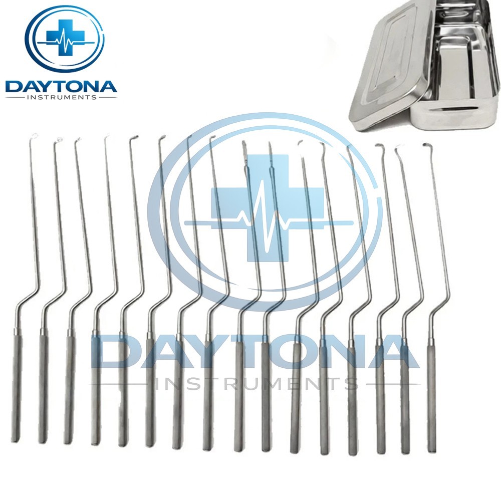 Hardy Pituitary Neuro Curettes Set Of 16 Surgical Instruments Transsphenoidal