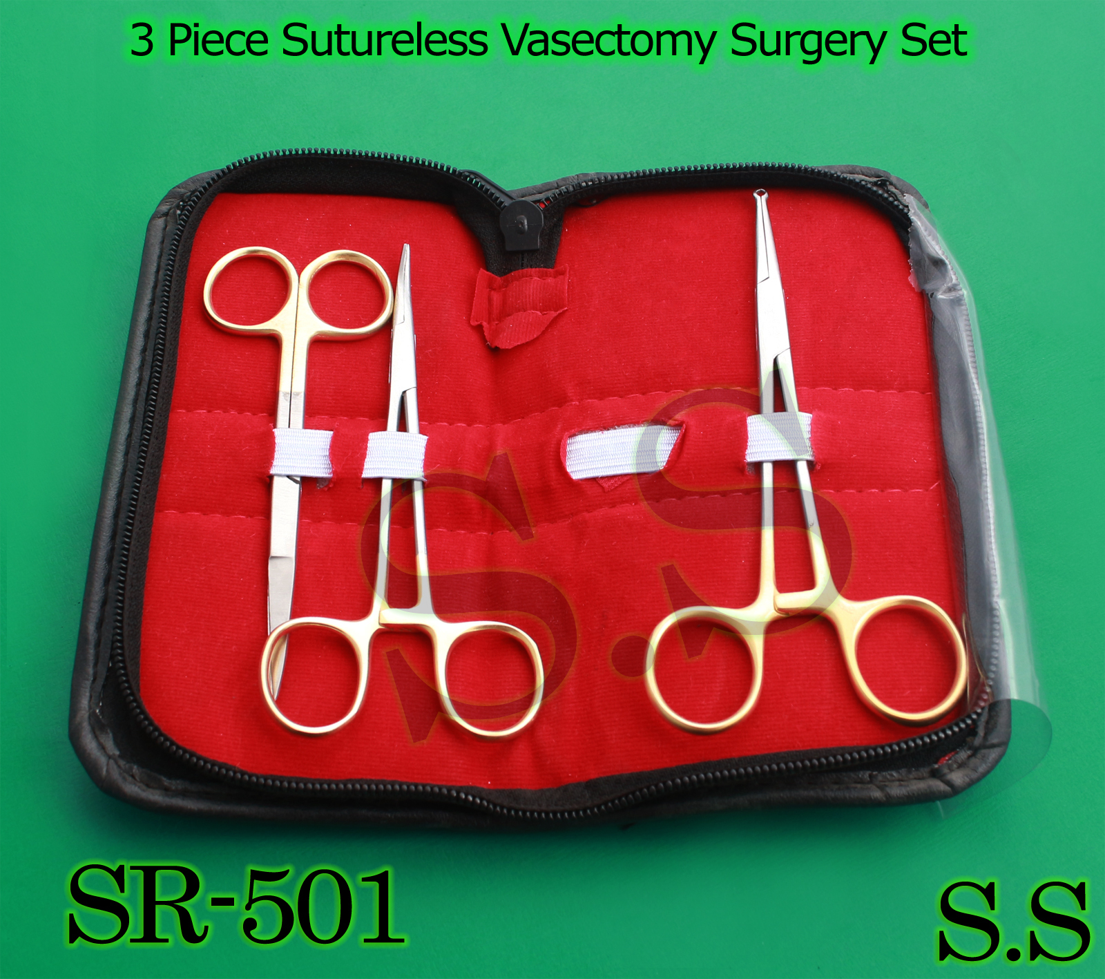 3 Piece Sutureless Vasectomy Surgery Set, Surgical Instruments SR-501