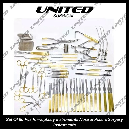 Set Of 50 Pcs Rhinoplasty instruments Nose & Plastic Surgery Instruments