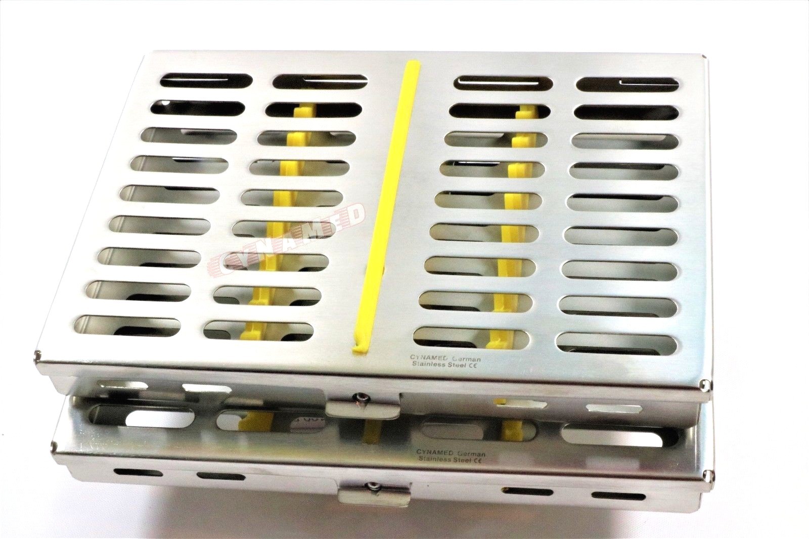 2 DENTAL SURGICAL AUTOCLAVE STERILIZATION CASSETTES RACKS BOX FOR 10 INSTRUMENTS
