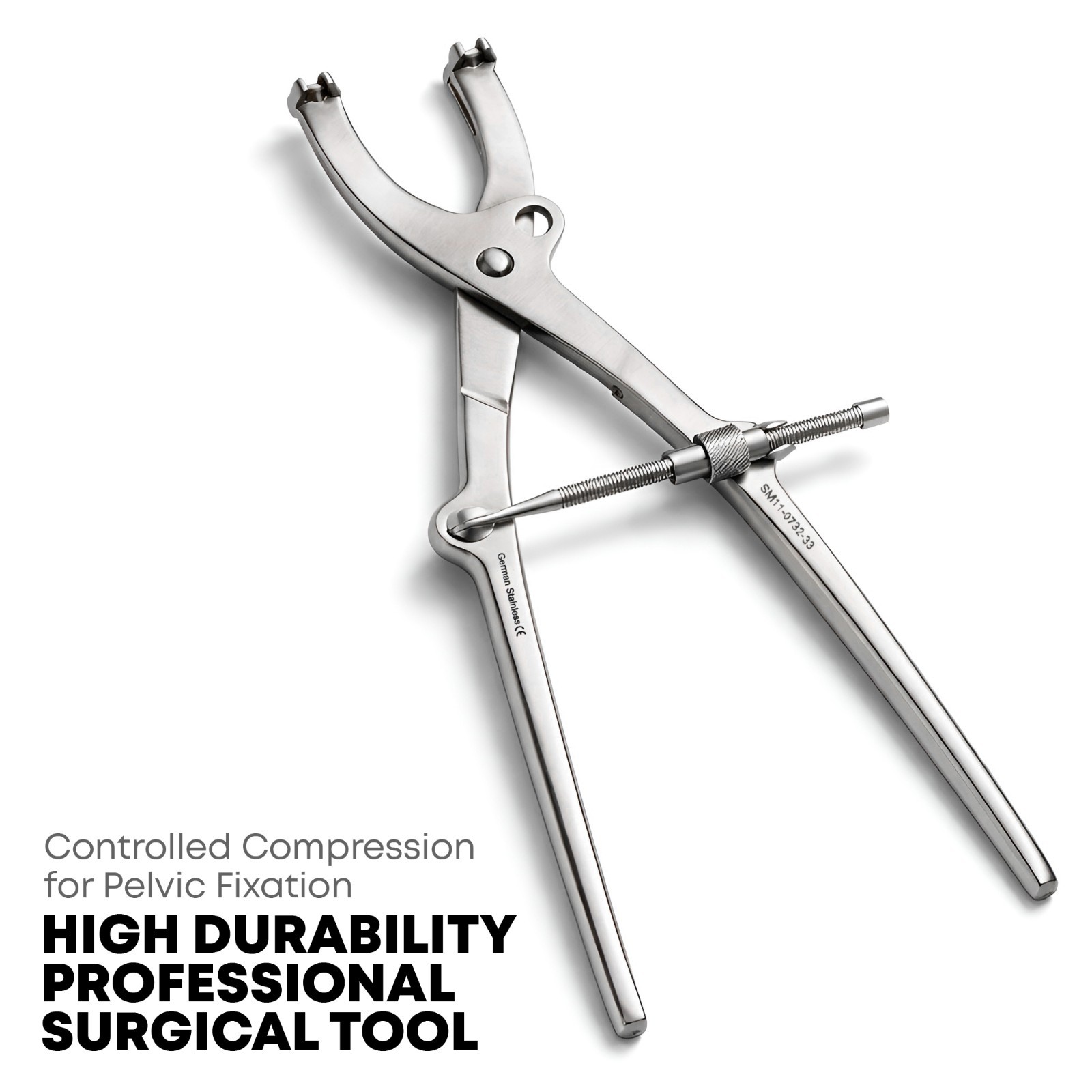 Pelvic Bone Reduction Forceps 33cm Adjustable Jaws Orthopedic Instrument