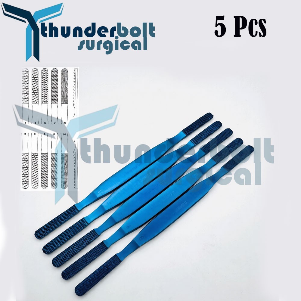 Fomon Nasal Rasp, Double Ended, Rhinoplasty Bone ENT Surgical Instruments