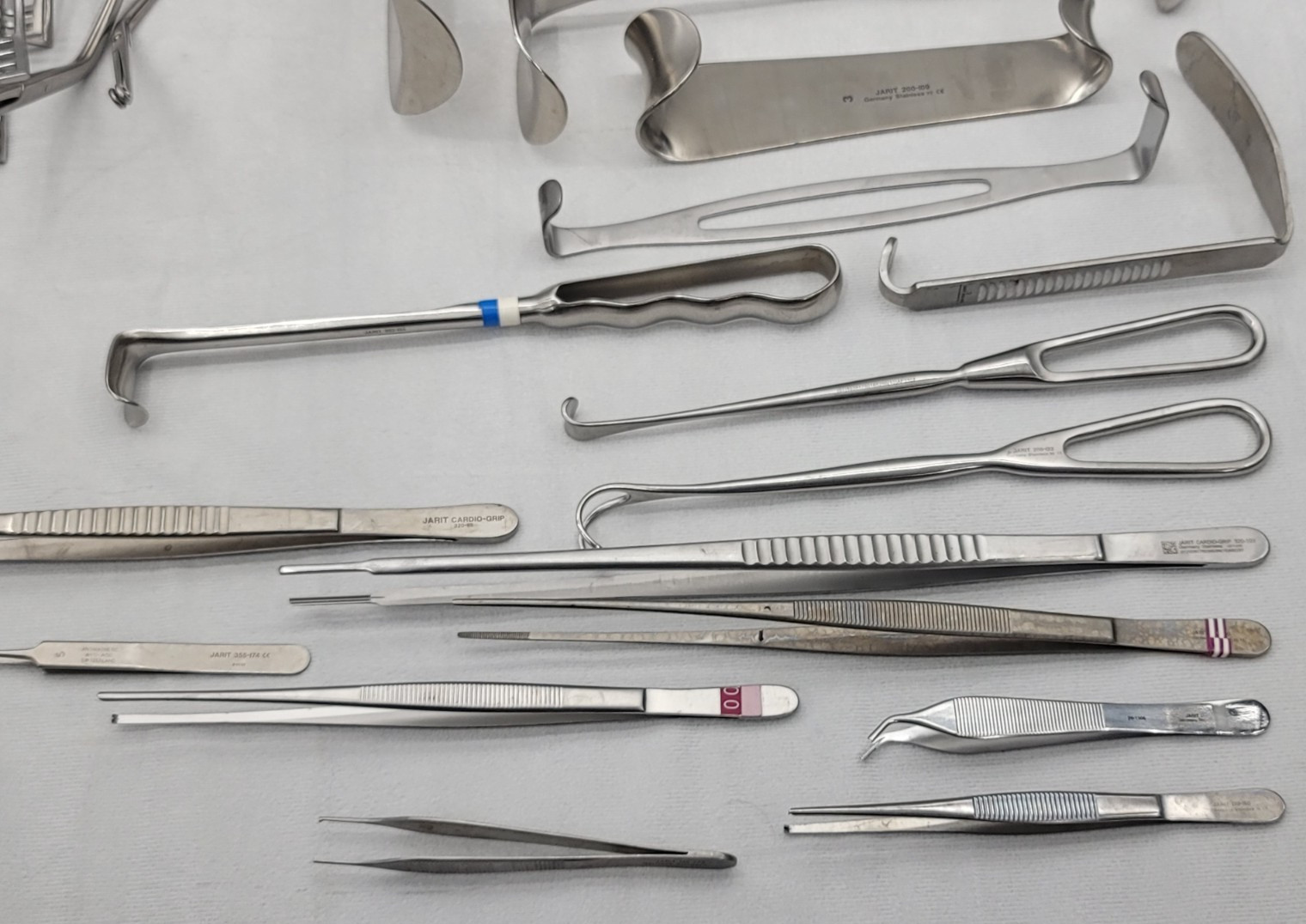 Bulk 62-Piece Jarit & Aesculap General Surgery Instruments