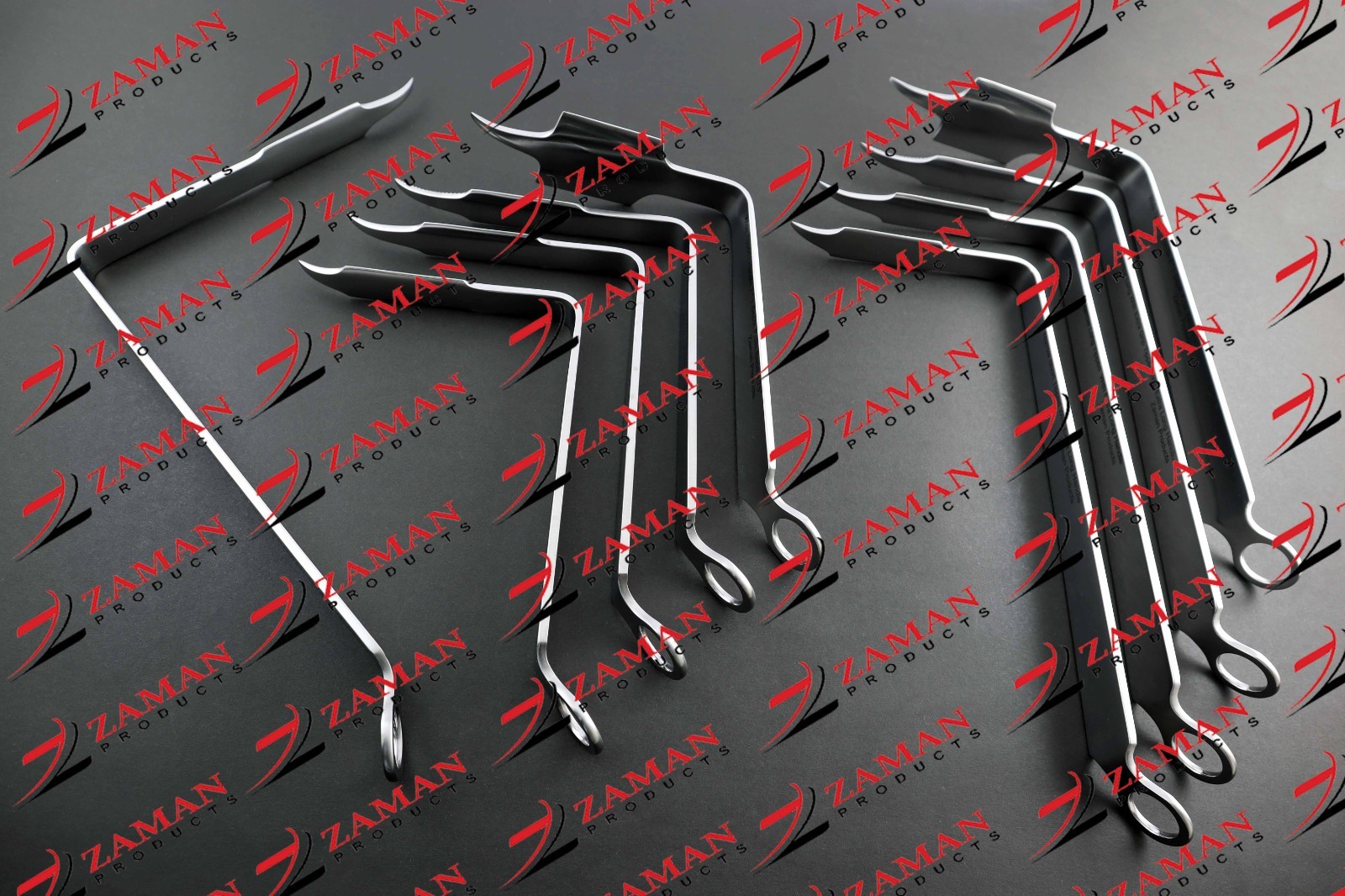 Bent Hohmann Knee Retractors Hip Arthroplasty Set Of 9 Orthopedic By Zaman Prod