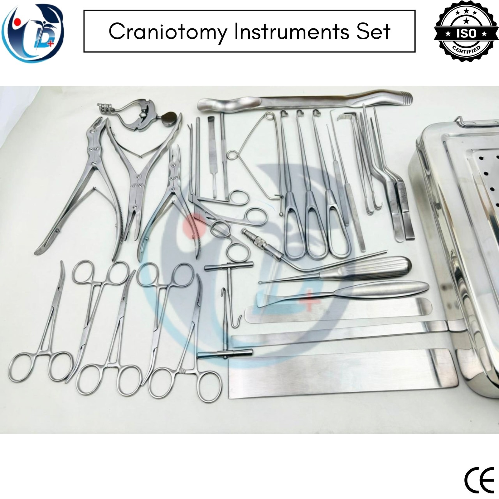 32-Piece Neuro Craniotomy Instruments Set Comprehensive Neurosurgery Tools