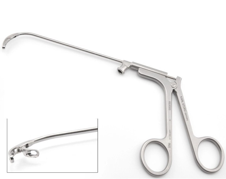 KARLSTORZ 653000 Heuwieser Antrum Grasping Forceps Fixed Jaw Curved Down 90° ENT