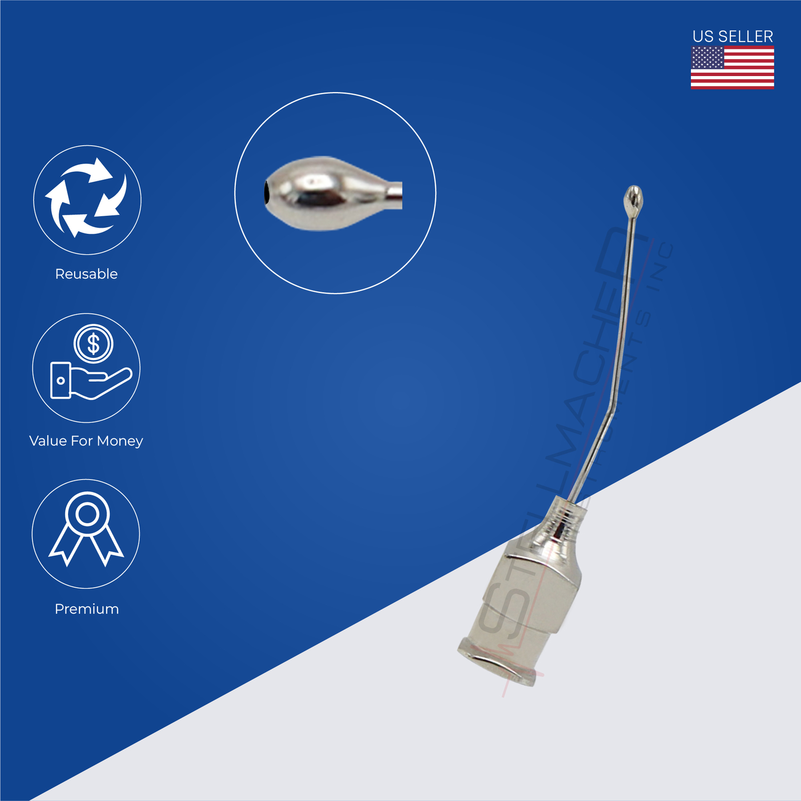 Troutman, Cannula with olive tip, 25 ga