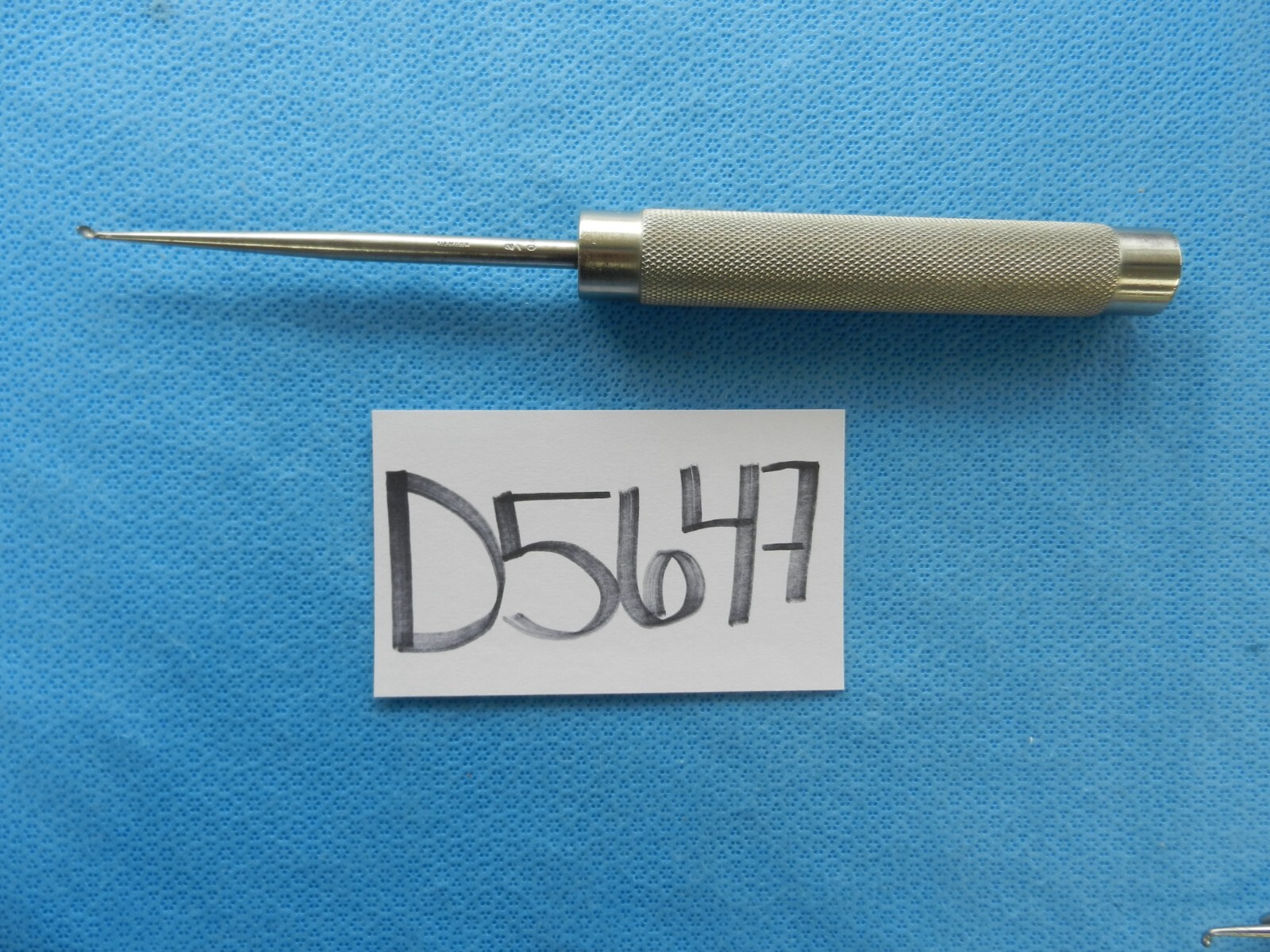D5647 Tiemann Surgical Heavy Duty Angled Curette 28cm