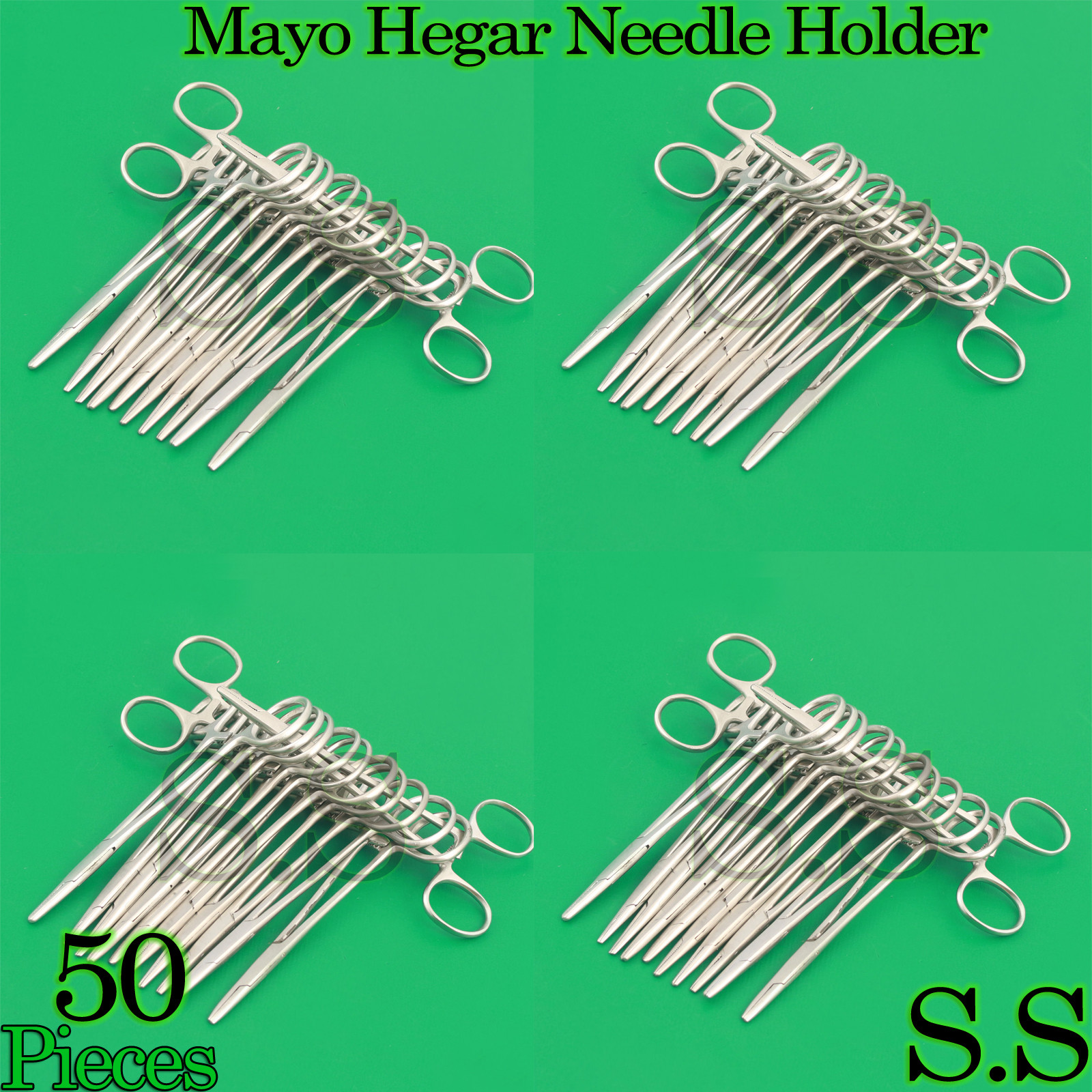 50 Mayo Hegar Needle Holder 5.5″ Surgical Instruments
