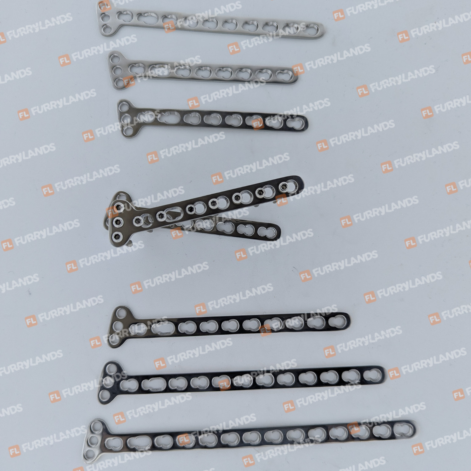 Distäl Radius Volar T Oblíque Plates L+R & Locking Hex Screws 70 Pcs Set SS 316L