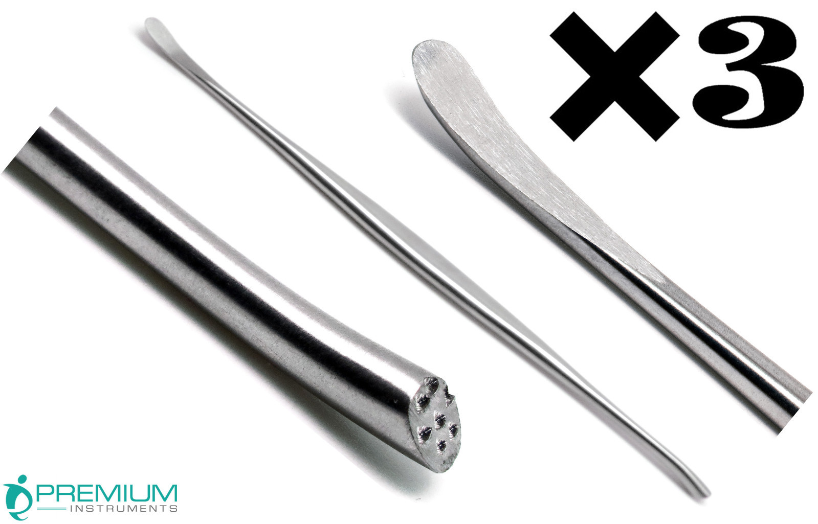 3 Pcs Surgical Penfield Dissectors # 3 Neuro 19.8cm Spine Instruments
