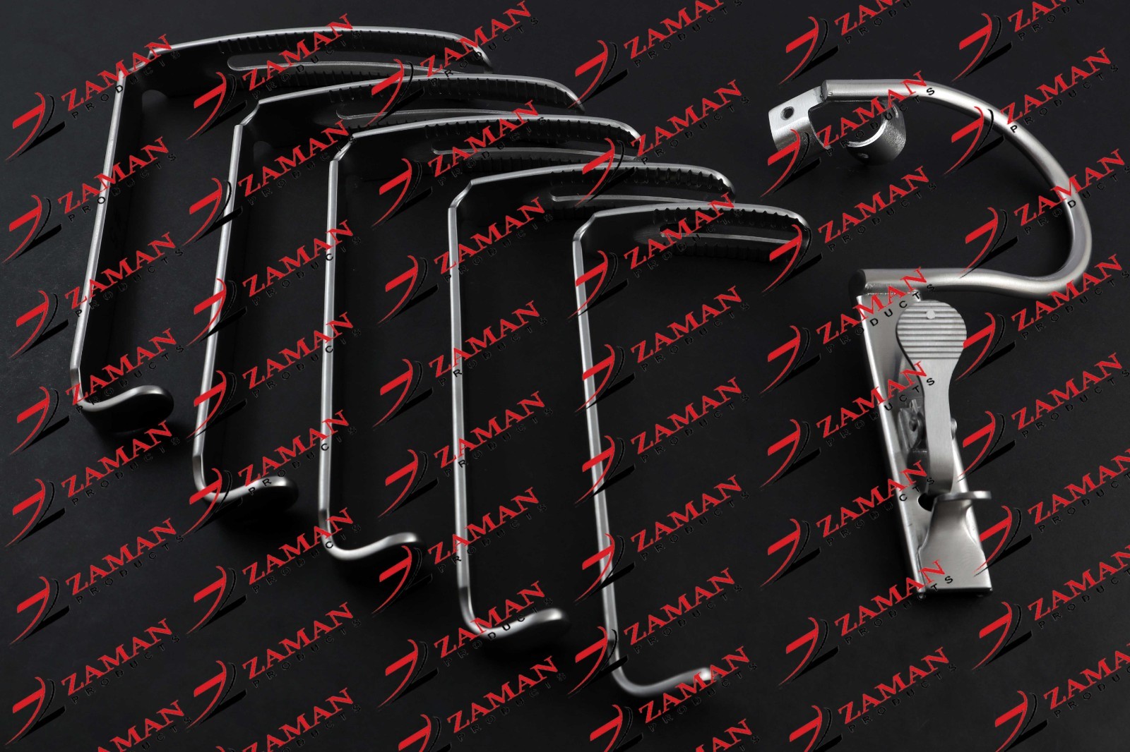 Davis Boyle Mouth Gag Set with 5 Blades ENT Oral Surgery Instruments By ZP