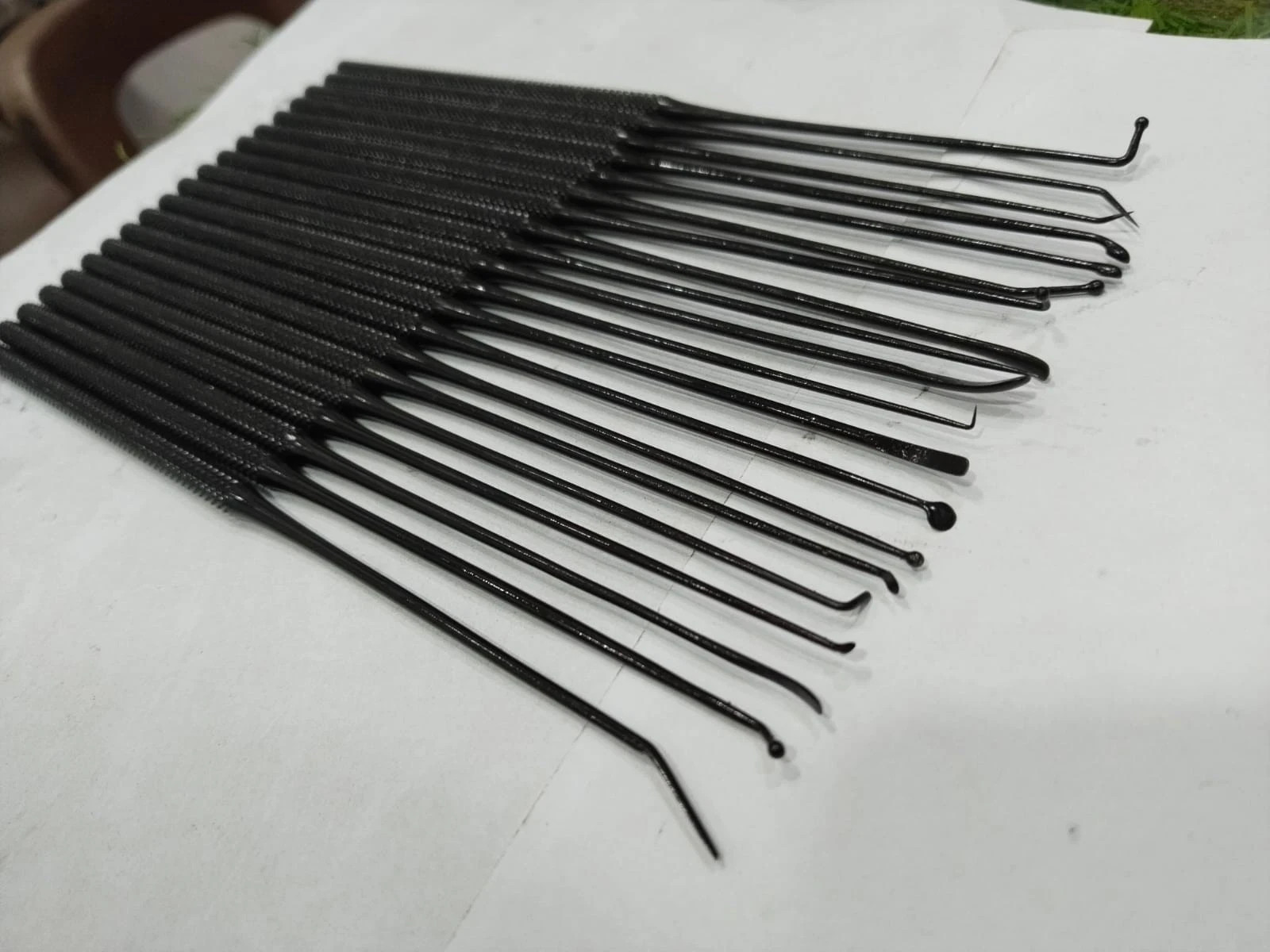 Aesculap Rhoton Micro Dissector Set 20Pcs Black Neurosurgery Instruments