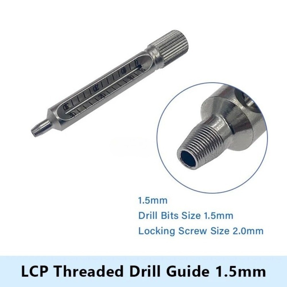 Locking Threaded Drill Guide Veterinary Orthopedic Instruments 1pc