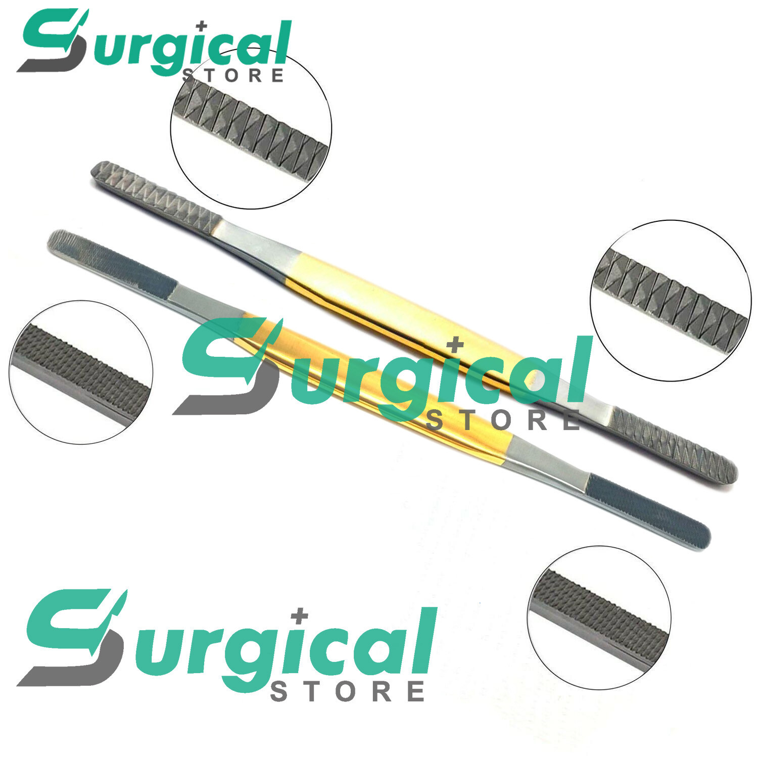 T/C Fomon Rhinoplasty Double Ended Nasal Rasp Medium 4 Pcs Set Care Instruments