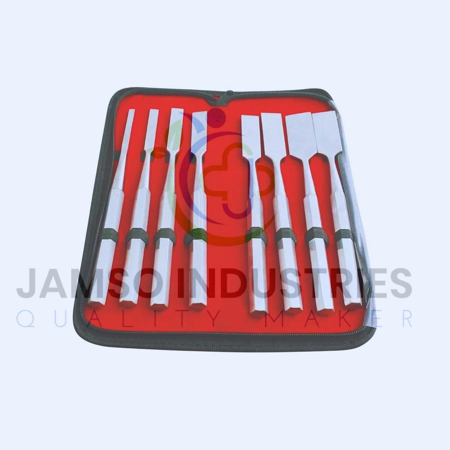 ORTHOPEDIC OSTEOTOME SET – 8 PIECES BONE CUTTING SURGICAL INSTRUMENT KIT